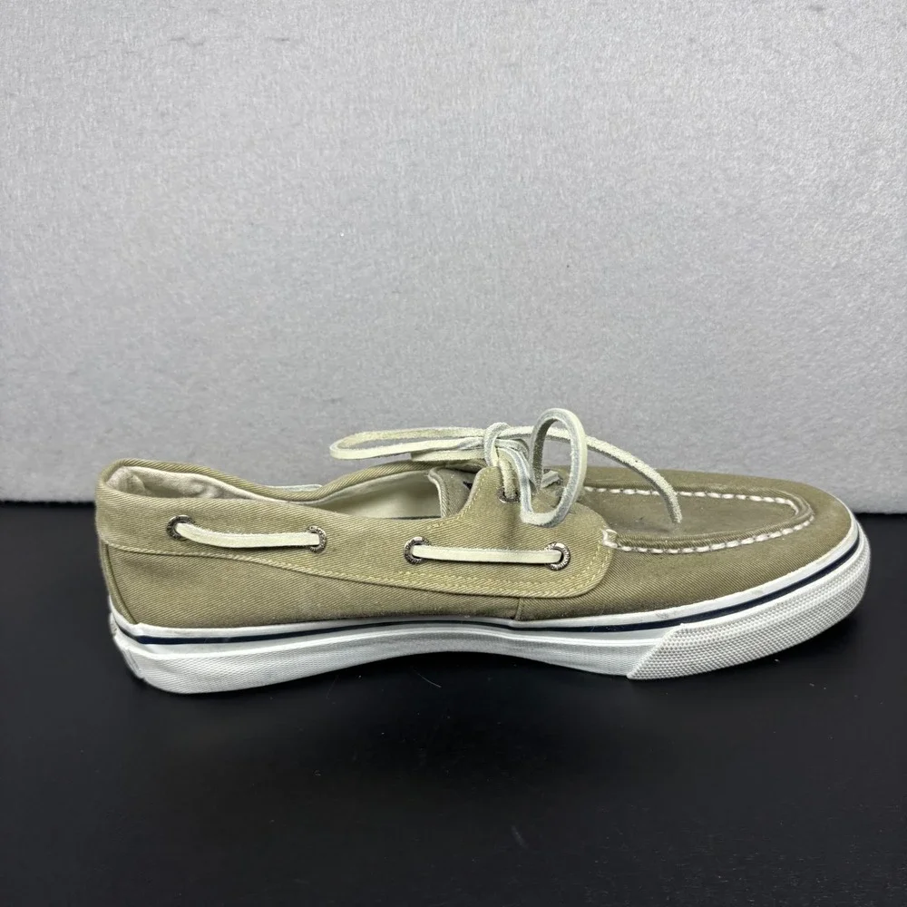 Sperry Top Sider Bahama Boat Shoes KHAKI/OYSTER  0561043 Mens Size 10.5M Loafers
